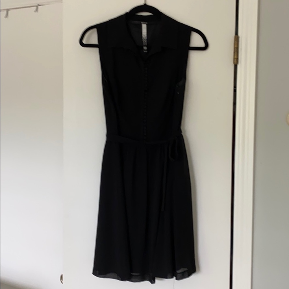 Kenzie black button down dress